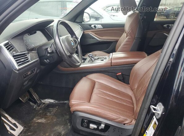 5UXCX4C56KLS37129 2019 BMW X7 Blue Widok wnętrza z przodu