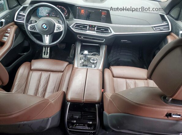 5UXCX4C56KLS37129 2019 BMW X7 Blue Widok deski rozdzielczej