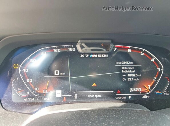 5UXCX6C00L9C61024 2020 BMW X7 Синий Вид щитка приборов
