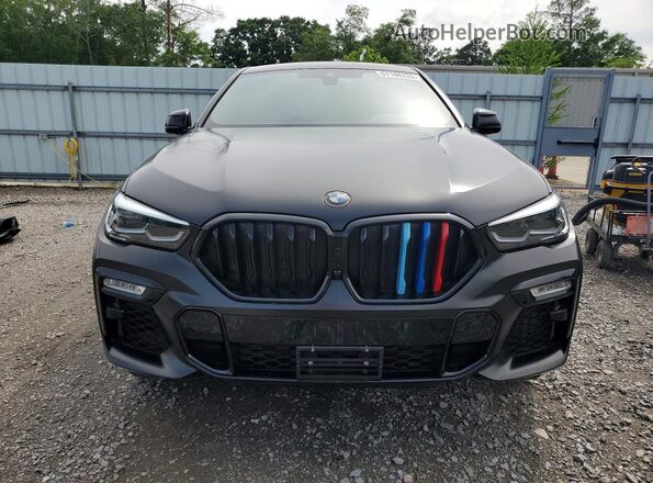 5UXCY4C02M9F23872 2021 BMW X6 Черный Вид спереди