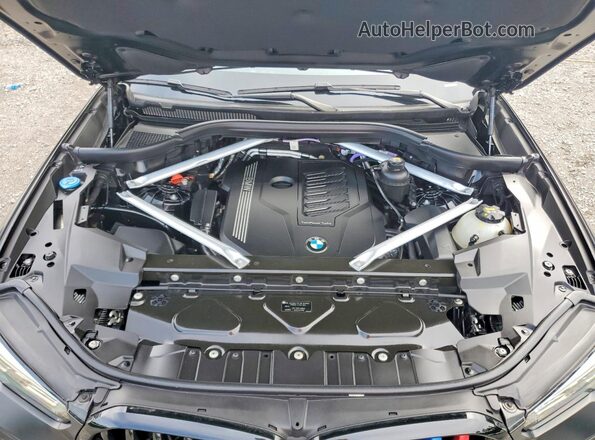 5UXCY4C02M9F23872 2021 BMW X6 Черный Вид подкапотного пространства