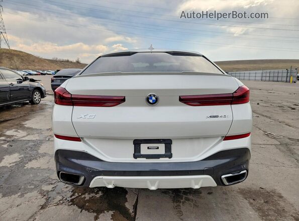 5UXCY6C01M9F19890 2021 BMW X6 White Rear view