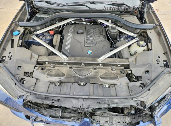 5UXCY6C01M9G87058 2021 BMW X6 Синий Вид подкапотного пространства