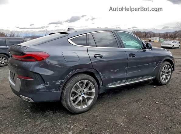 5UXCY6C02P9P88613 2023 BMW X6 Черный Задняя правая четверть