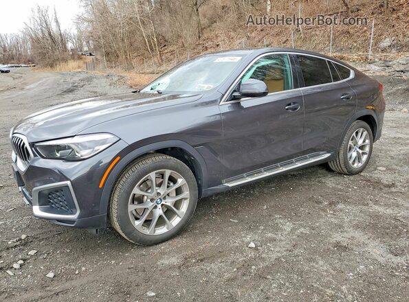 5UXCY6C02P9P88613 2023 BMW X6 Черный Передняя левая четверть