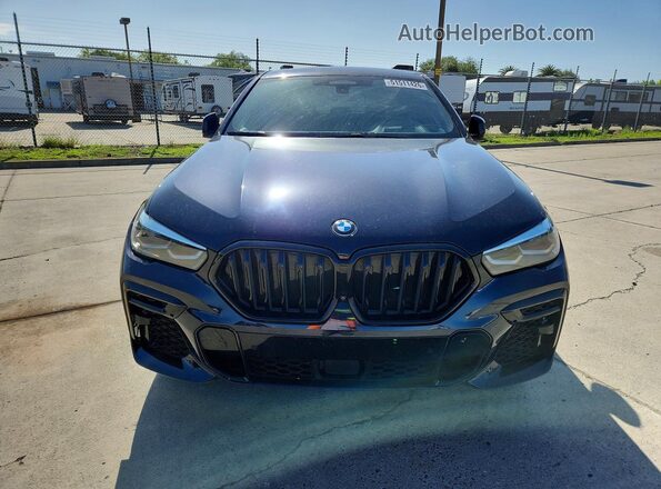 5UXCY6C06P9N71775 2023 BMW X6 Черный Вид спереди