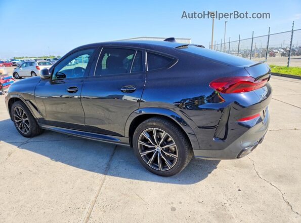 5UXCY6C06P9N71775 2023 BMW X6 Черный Задняя левая четверть