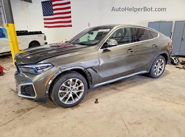 5UXCY6C08N9L97608 2022 BMW X6 Серый Передняя левая четверть