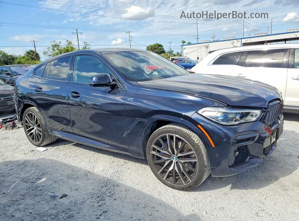 5UXCY8C00N9N41535 2022 BMW X6 Черный Передняя правая четверть