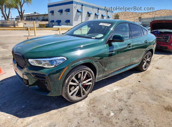 5UXCY8C01N9K59887 2022 BMW X6 Зеленый Передняя левая четверть