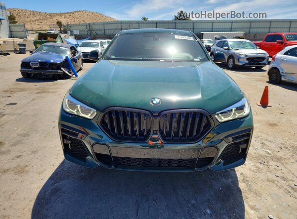 5UXCY8C01N9K59887 2022 BMW X6 Зеленый Вид спереди