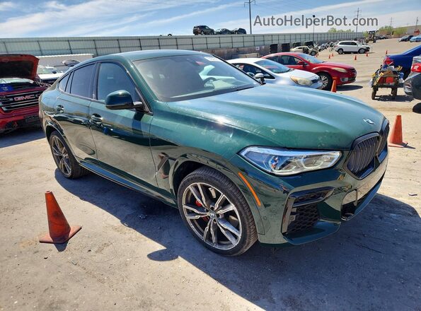 5UXCY8C01N9K59887 2022 BMW X6 Зеленый Передняя правая четверть