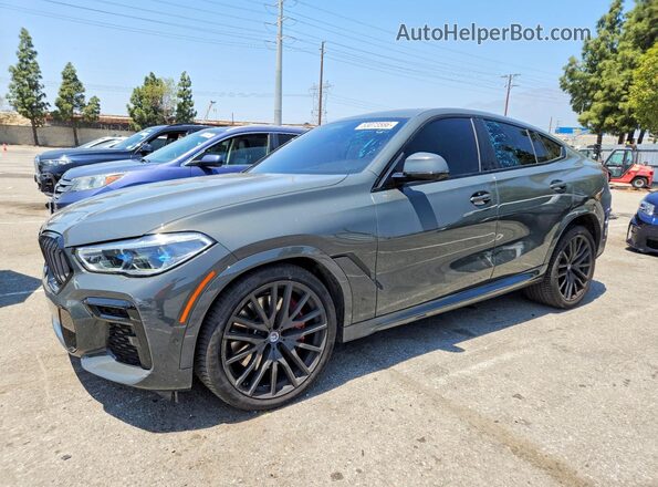 5UXCY8C02P9P46583 2023 BMW X6 Серый Передняя левая четверть