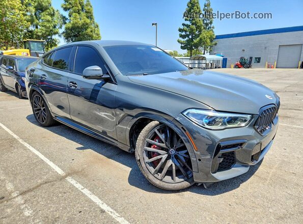 5UXCY8C02P9P46583 2023 BMW X6 Серый Передняя правая четверть