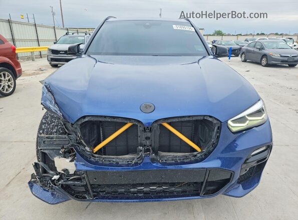 5UXJU2C51KLN65997 2019 BMW X5 Синий Вид спереди