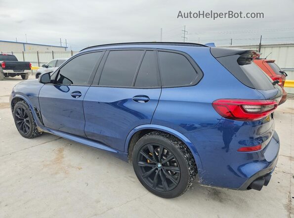 5UXJU2C51KLN65997 2019 BMW X5 Синий Задняя левая четверть