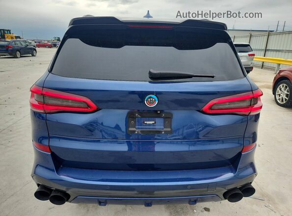 5UXJU2C51KLN65997 2019 BMW X5 Синий Вид сзади