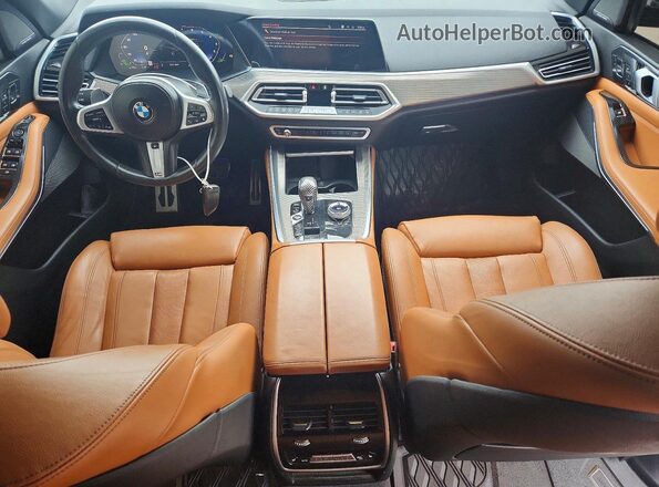 5UXJU2C51KLN65997 2019 BMW X5 Синий Вид панели приборов