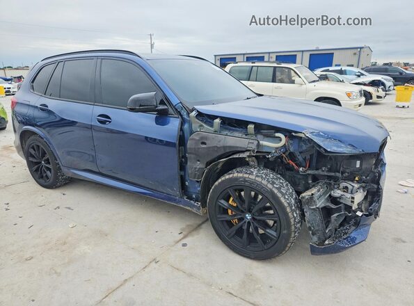 5UXJU2C51KLN65997 2019 BMW X5 Синий Передняя правая четверть