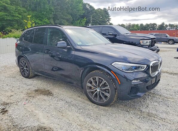 5UXJU2C59KLN64581 2019 BMW X5 Синий Передняя правая четверть