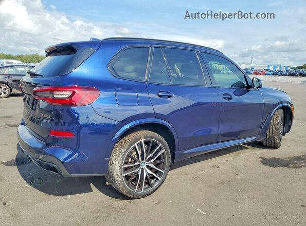 5UXJU4C09L9D33200 2020 BMW X5 Blue Trasero derecho