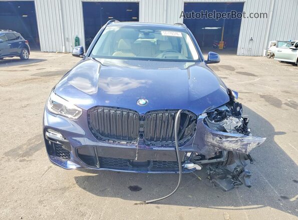 5UXJU4C09L9D33200 2020 BMW X5 Blue Vista frontal