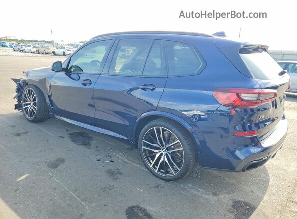 5UXJU4C09L9D33200 2020 BMW X5 Blue Trasero izquierdo