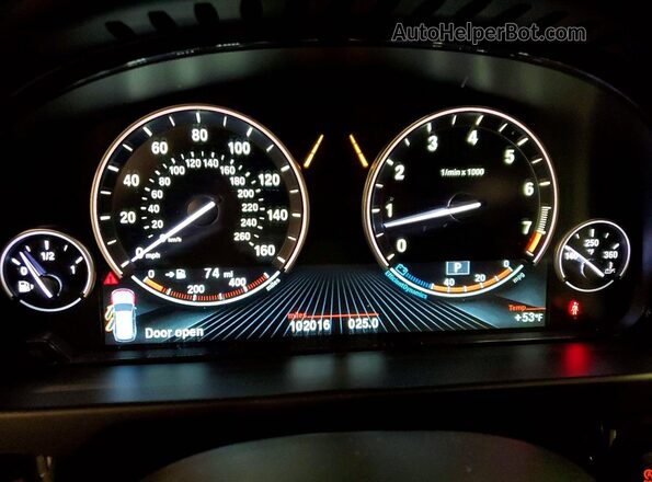 5UXKR0C52H0V49666 2017 BMW X5 Серый Вид щитка приборов