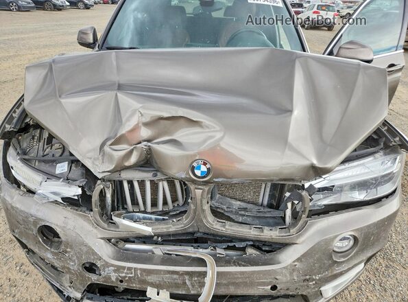 5UXKR0C52J0X87202 2018 BMW X5 Желто-коричневый Вид задней части салона