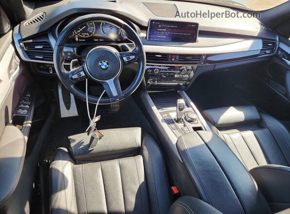 5UXKR0C56JL076780 2018 BMW X5 Black Dashboard view