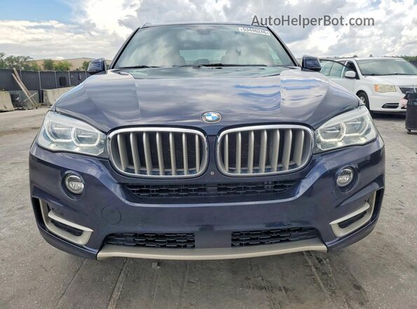 5UXKS4C52J0Y19643 2018 BMW X5 Синий Вид спереди