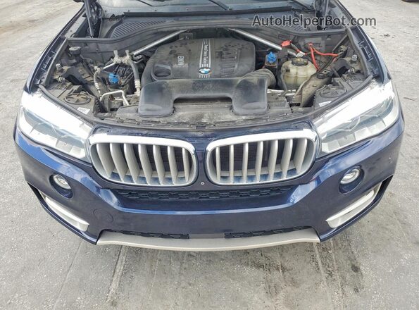 5UXKS4C52J0Y19643 2018 BMW X5 Синий Вид подкапотного пространства