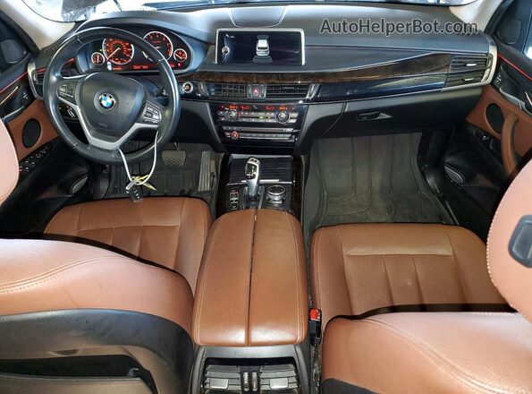 5UXKT0C53G0S75300 2016 BMW X5 Silver Dashboard view