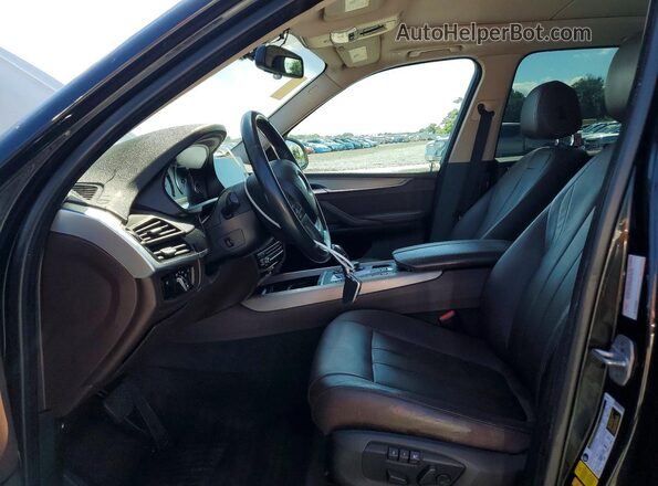5UXKT0C5XG0S76573 2016 BMW X5 Черный Вид салона спереди