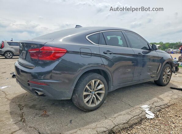 5UXKU0C38H0G69066 2017 BMW X6 Синий Задняя правая четверть