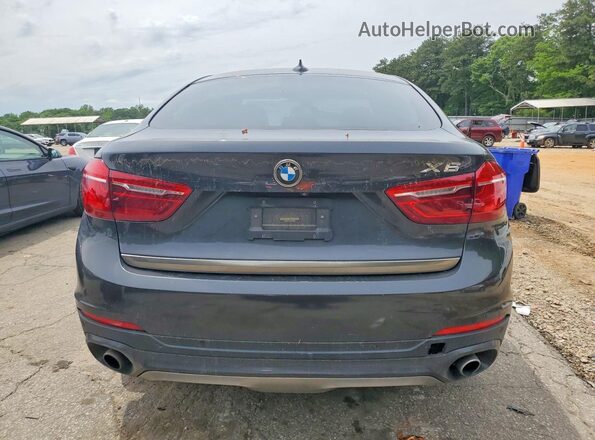 5UXKU0C38H0G69066 2017 BMW X6 Синий Вид сзади