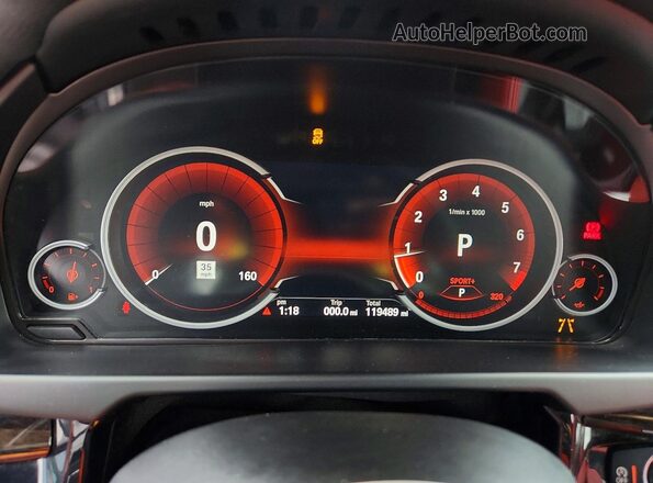 5UXKU0C55K0H98858 2019 BMW X6 Черный Вид щитка приборов