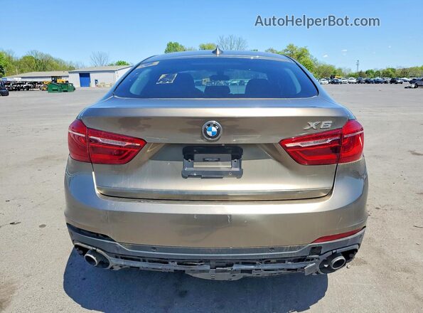 5UXKU2C33H0U28914 2017 BMW X6 Gold Вид ззаду