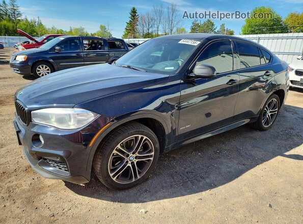 5UXKU2C54H0N85210 2017 BMW X6 Black Vista tres cuartos delantera izquierda