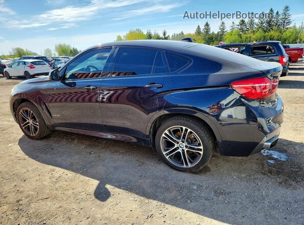 5UXKU2C54H0N85210 2017 BMW X6 Black Trasero izquierdo