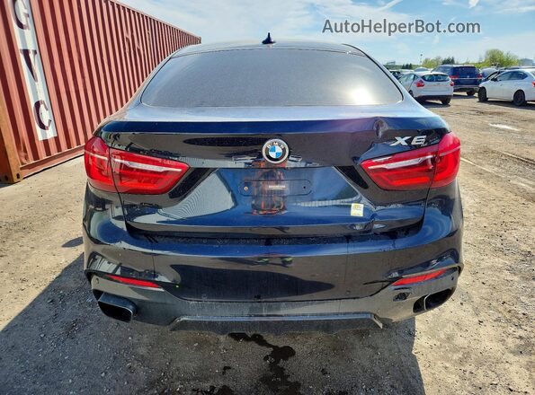 5UXKU2C54H0N85210 2017 BMW X6 Black Vista trasera