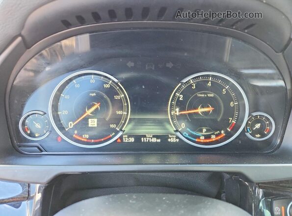 5UXKU2C56J0Z61539 2018 BMW X6 Серебряный Вид щитка приборов