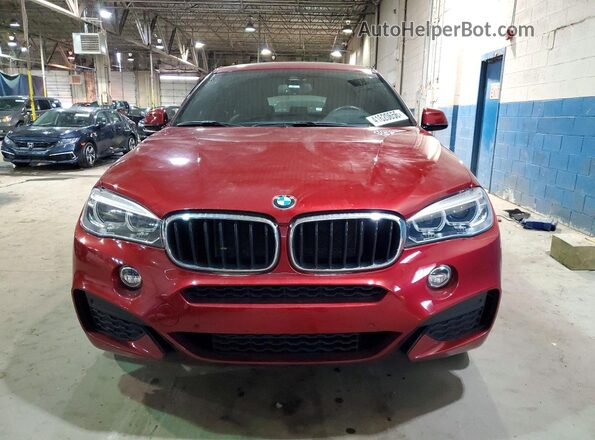 5UXKU2C57J0Z60979 2018 BMW X6 Красный Вид спереди