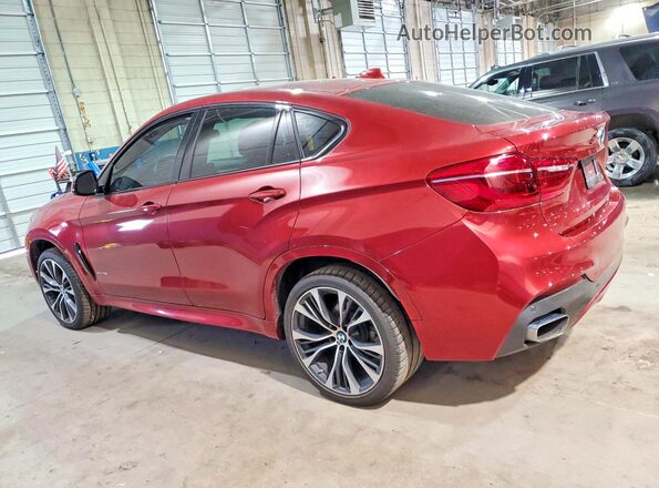 5UXKU2C57J0Z60979 2018 BMW X6 Красный Задняя левая четверть