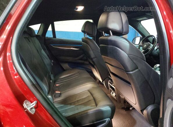 5UXKU2C57J0Z60979 2018 BMW X6 Красный Вид задней части салона