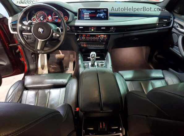 5UXKU2C57J0Z60979 2018 BMW X6 Красный Вид панели приборов