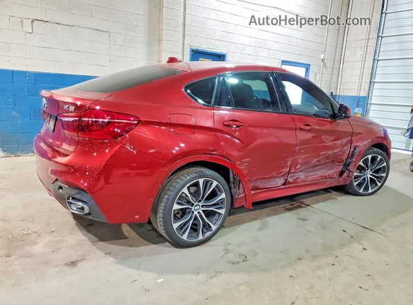 5UXKU2C57J0Z60979 2018 BMW X6 Красный Задняя правая четверть