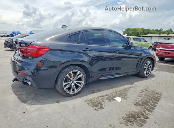 5UXKU6C32H0S99670 2017 BMW X6 Black Задня права чверть