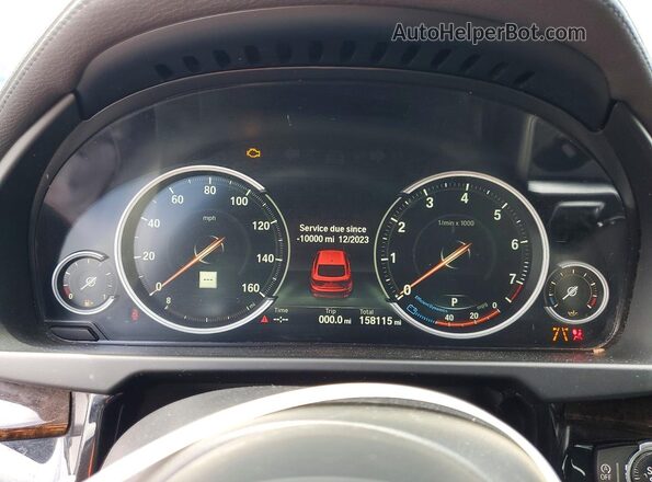 5UXKU6C32H0S99670 2017 BMW X6 Black Вид щитка приладів