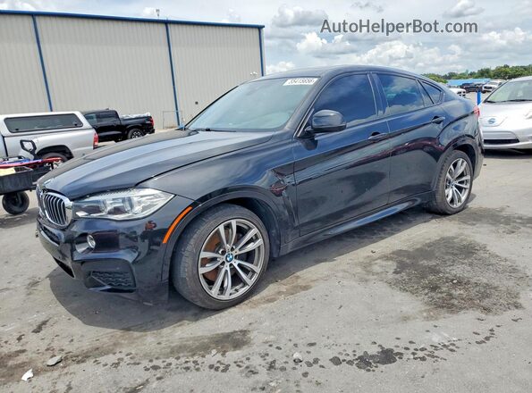 5UXKU6C32H0S99670 2017 BMW X6 Black Передня ліва чверть